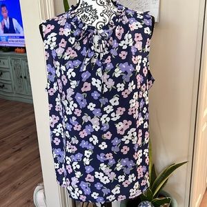 Large Ann Taylor Floral Blouse #436